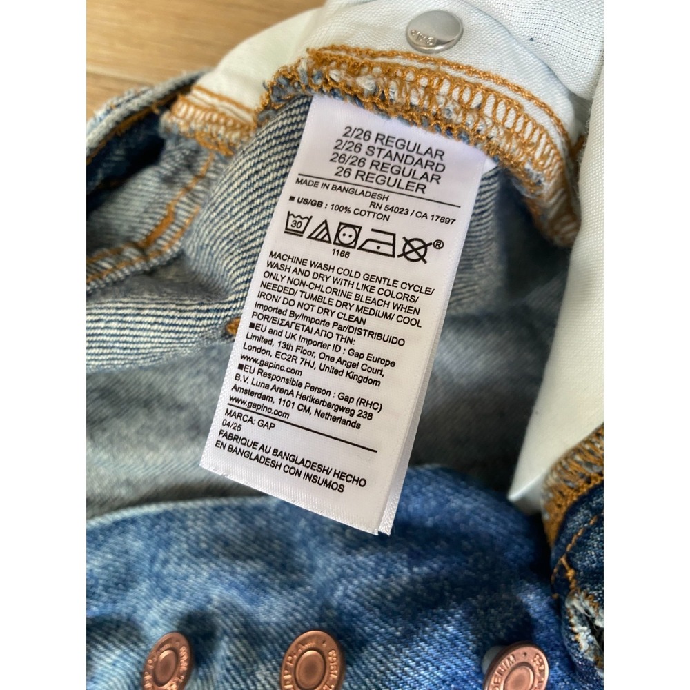Gap Jeans Womens 16 Blue '90s Loose Straight Relaxed Medium Wash Denim 36x29 - Picture 5 of 11
